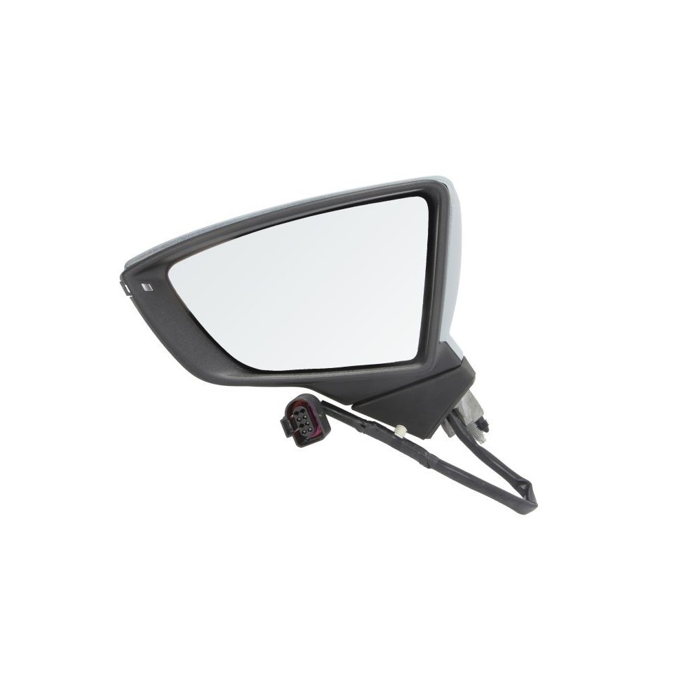 Oglinda stanga electrica crom, grunduita SEAT LEON, LEON SC, LEON ST dupa 2012