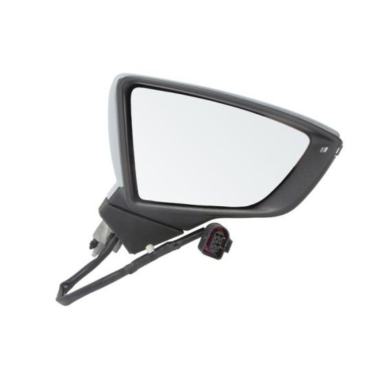Oglinda dreapta electrica incalzita, crom, grunduita SEAT LEON, LEON SC, LEON ST dupa 2012