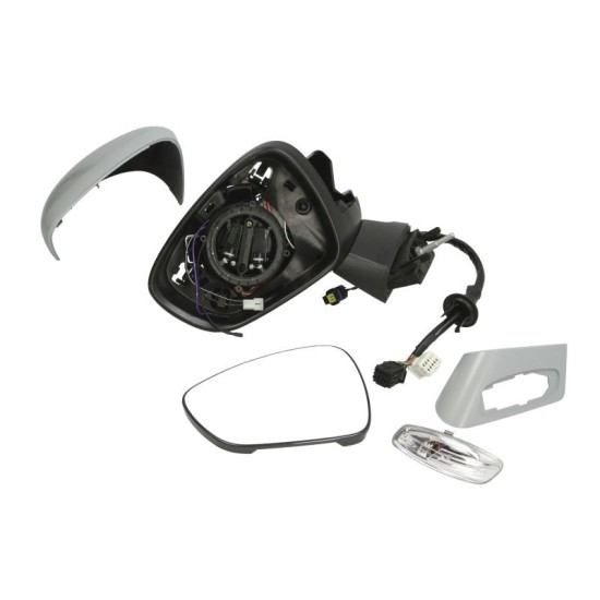Oglinda stanga electrica incalzita, grunduita, pliabila electric CITROEN C4 II dupa 2009
