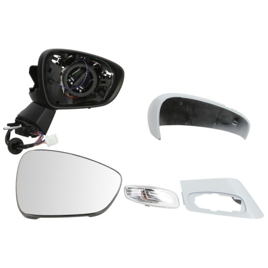 Oglinda dreapta electrica incalzita, crom, grunduita, pliabila electrica, cu senzor temperatura cu lumina CITROEN C4, DS4