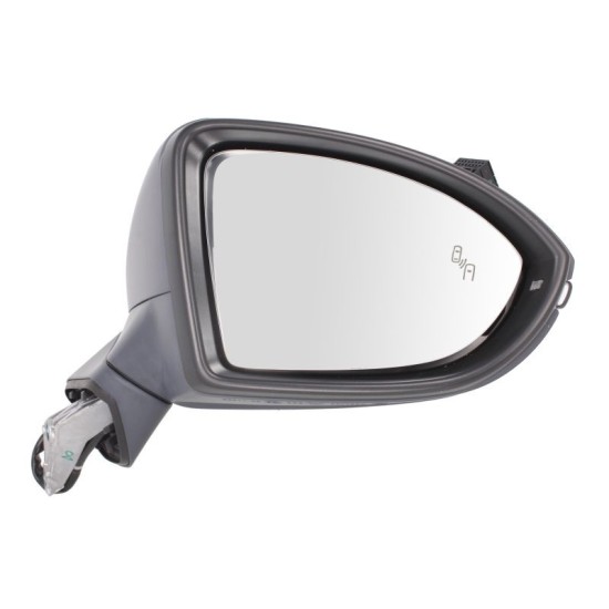 Oglinda stanga electrica, asferic, incalzita, crom, grunduita VW GOLF SPORTSVAN dupa 2014