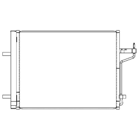 Radiator AC condensator aluminiu potrivit FORD C-MAX II, KUGA II 2.0H/2.5 09.13-