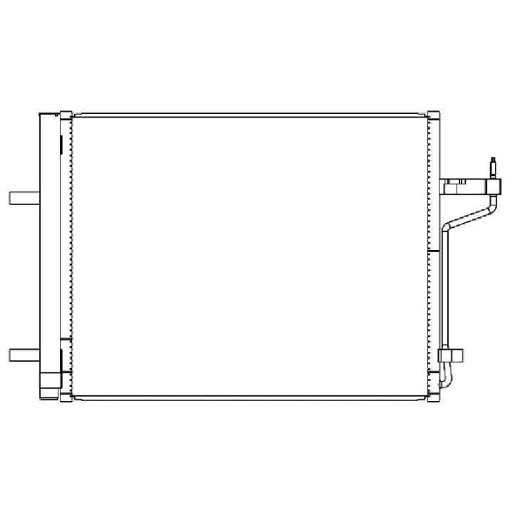 Radiator AC condensator aluminiu potrivit FORD C-MAX II, KUGA II 2.0H/2.5 09.13-
