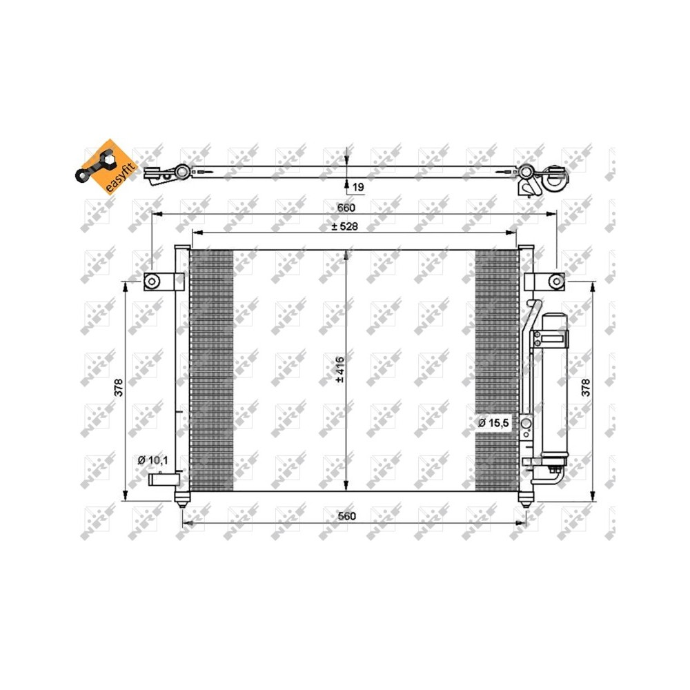Radiator AC condensator DAEWOO Kalos (KLAS) 1.2