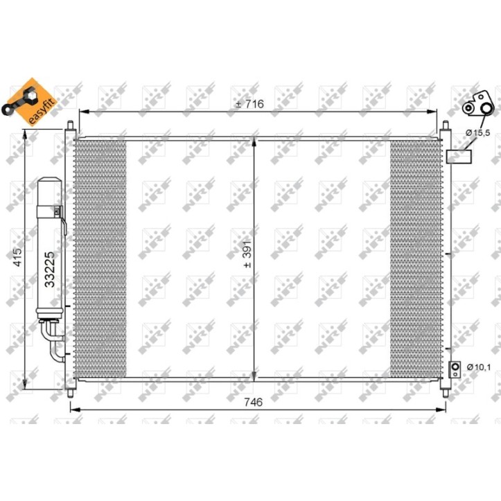 Radiator AC condensator Honda FR-V (BE) 1.7