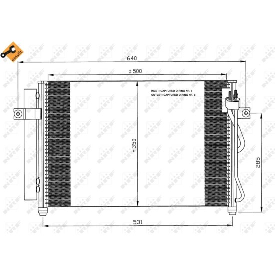 Radiator AC condensator Hyundai Getz 1.1 02 -