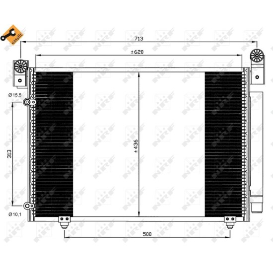 Radiator AC condensator MAZDA MPV al II-lea (LW) 2.5 V6