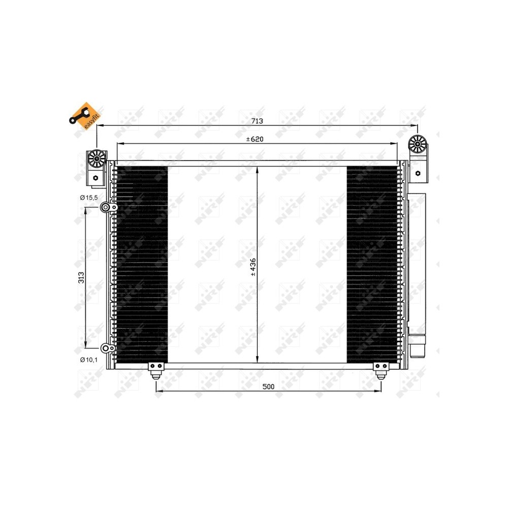 Radiator AC condensator MAZDA MPV al II-lea (LW) 2.5 V6