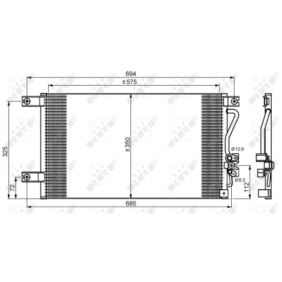 Radiator AC condensator Mitsubishi Pajero Sport (K90) 3.0 V6