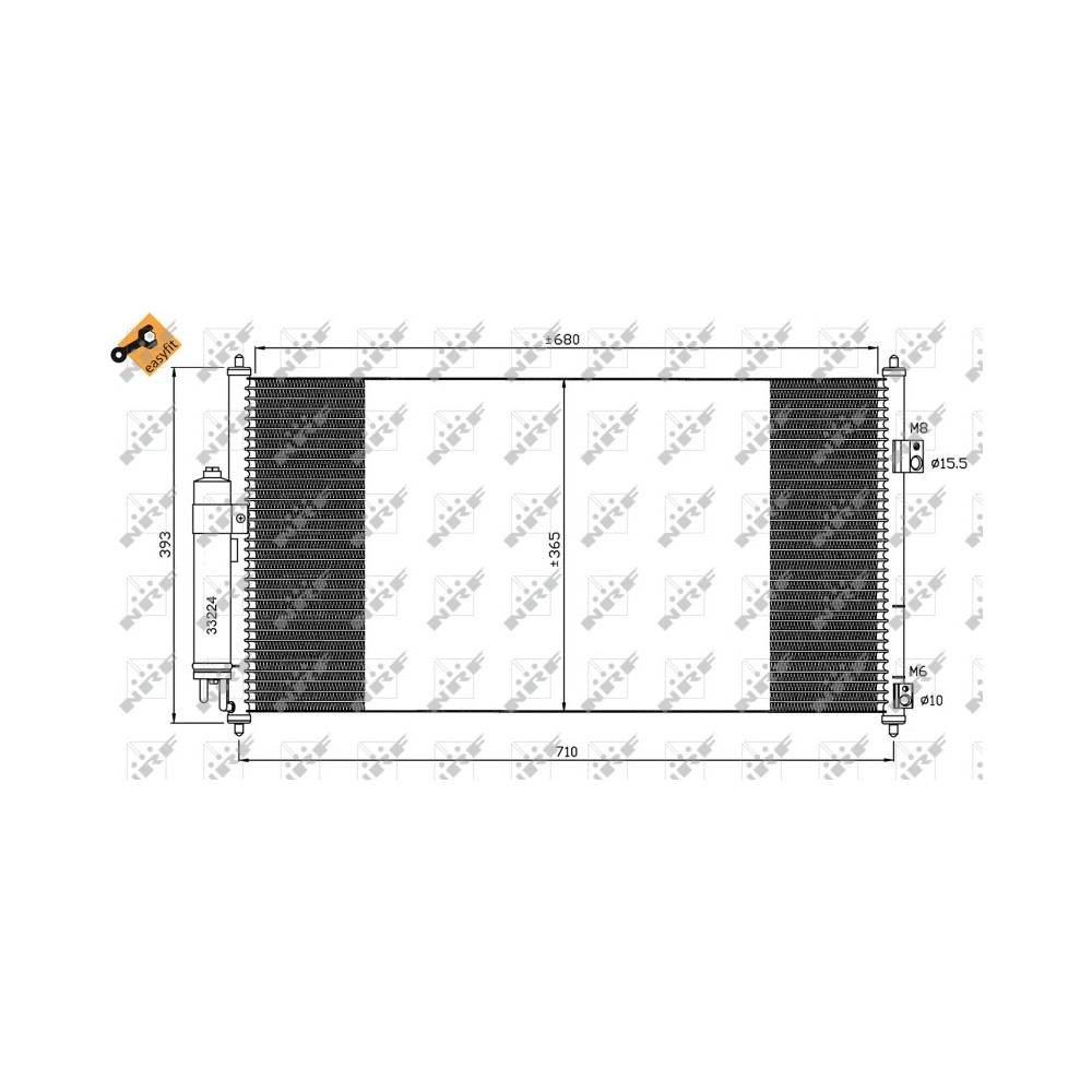 Radiator AC condensator Nissan X-Trail (T30) 2.0 4x4
