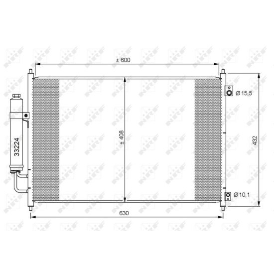 Radiator AC condensator Nissan X-Trail (T31) 2.0 DCI