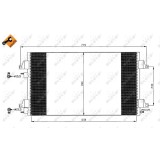 Radiator AC condensator RENAULT LAGUNA II (BG0/1_) 1.6 16V (BG0A, BG0L)