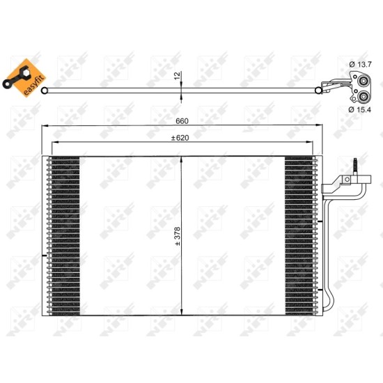 Radiator AC condensator VOLVO S40 II (MS) 2.4