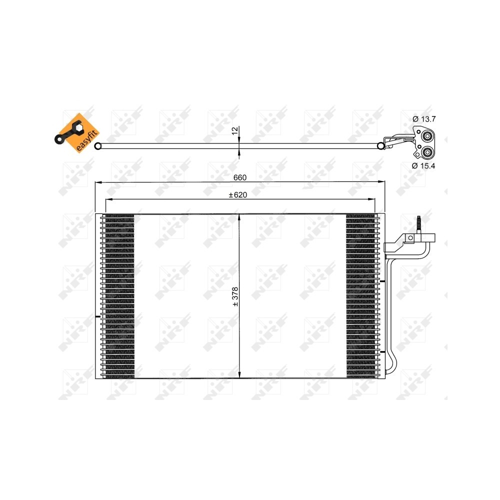 Radiator AC condensator VOLVO S40 II (MS) 2.4