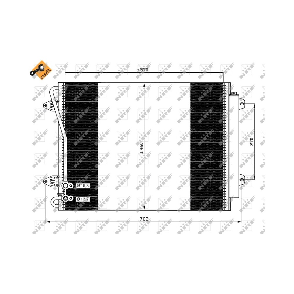 Radiator AC condensator VW PASSAT (3C2) 2.0 FSI